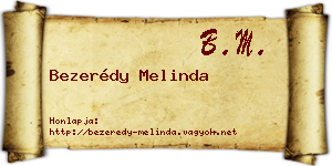 Bezerédy Melinda névjegykártya